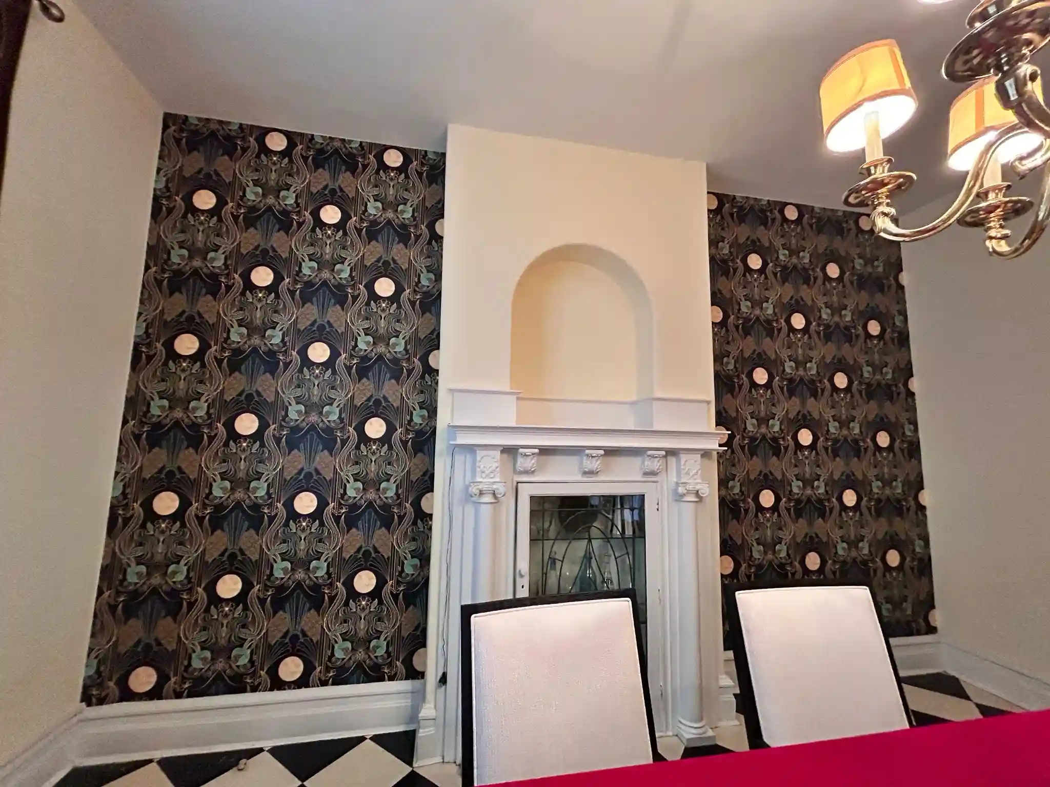 Plaster wall preparation for historic home wallpaper installation