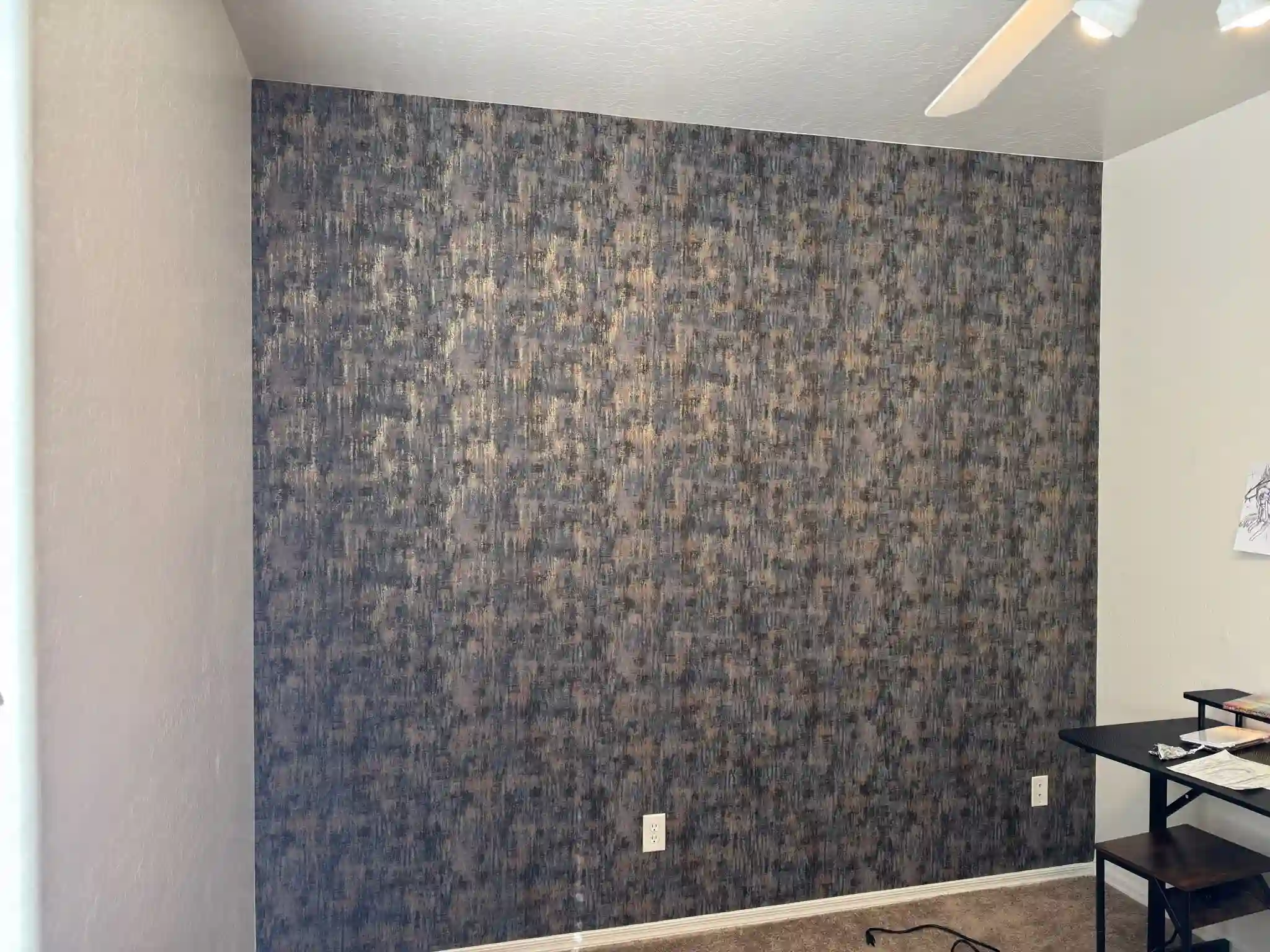 Wallpaper installation project — elegant dining room in Philadelphia home