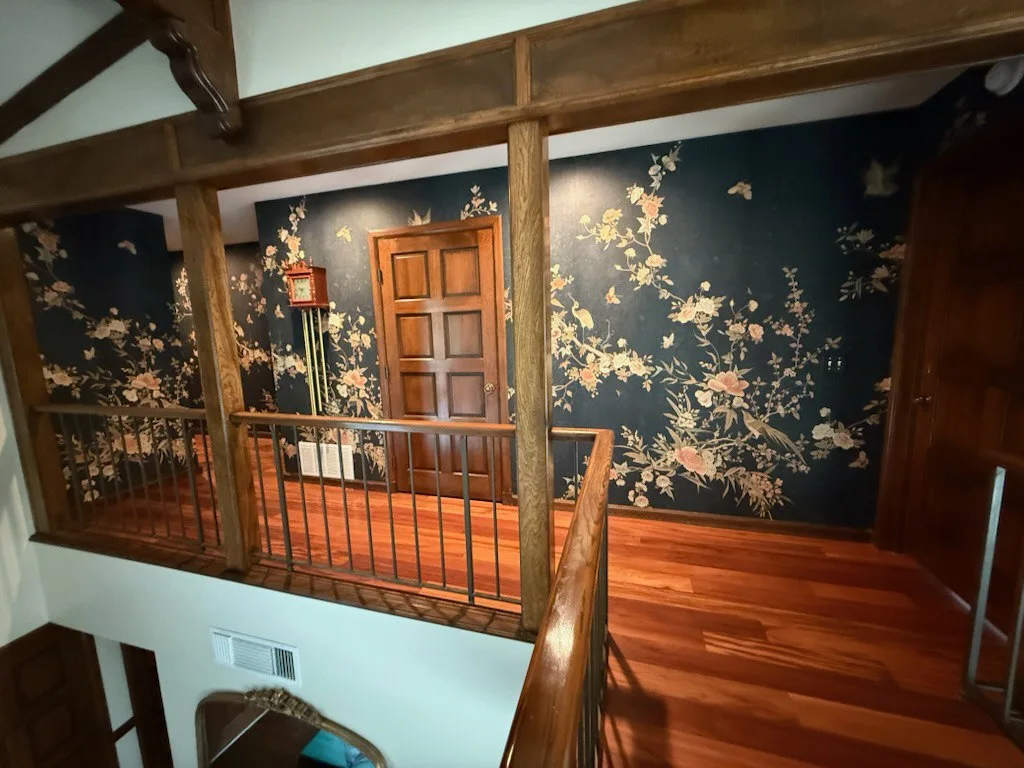 Historic home wallpaper restoration and installation